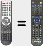 T&eacute;l&eacute;commande pour remplacer RC1165