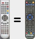 T&eacute;l&eacute;commande pour remplacer RC1165 (30063518)