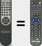 Télécommande pour remplacer RC1180 (20484998)