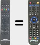 Télécommande pour remplacer RC1208