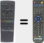 T&eacute;l&eacute;commande pour remplacer 313010821431 (RC2143)