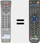 Télécommande pour remplacer RC 2600