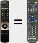 T&eacute;l&eacute;commande pour remplacer RC5110