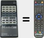 T&eacute;l&eacute;commande pour remplacer RD-105u