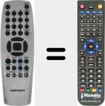 Télécommande pour remplacer REMCON1456