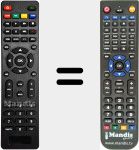 Télécommande pour remplacer REMCON001
