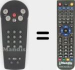 Télécommande pour remplacer REMCON1407