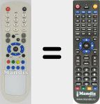 T&eacute;l&eacute;commande pour remplacer DIGI TV (REMCON1442)