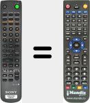 Télécommande pour remplacer RM-D10E