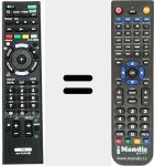 Télécommande pour remplacer RM-ED053 (149199511)