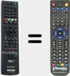 Télécommande pour remplacer RMT-D 247 P (148016811)