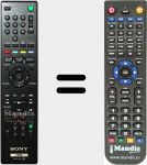Télécommande pour remplacer RMT-D259 (148917111)