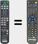 T&eacute;l&eacute;commande pour remplacer RM-U304 (141883311)