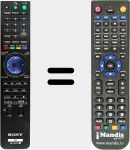 T&eacute;l&eacute;commande pour remplacer RMT-B101P (148020721)