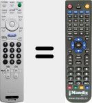 T&eacute;l&eacute;commande pour remplacer RM-YD005 (147968611)