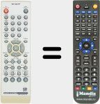 Télécommande pour remplacer RRMCGA004SJSA