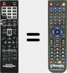 Télécommande pour remplacer RRMCGA206AWSA
