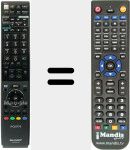 Télécommande pour remplacer GA 959 WJSA (RRMCGA959WJSA)