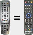 T&eacute;l&eacute;commande pour remplacer RS-636 (01400-2340)