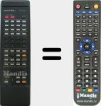 T&eacute;l&eacute;commande pour remplacer RR-927-AMP2