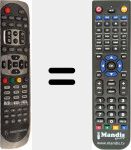 Télécommande pour remplacer S-HD910