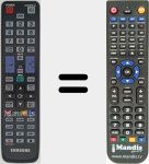 T&eacute;l&eacute;commande pour remplacer TM 1050 (BN59-01069A)