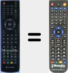 T&eacute;l&eacute;commande pour remplacer SFERE 2219 DVD PVR