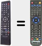 Télécommande pour remplacer SE-R0284 (79103633)