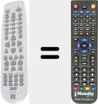 Télécommande pour remplacer 97P1RA2FB3