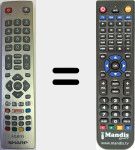 Télécommande pour remplacer LC48CFG6002E
