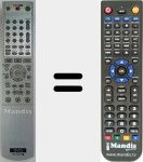 Télécommande pour remplacer RMT-D205P (147872221)