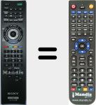 T&eacute;l&eacute;commande pour remplacer RM-ED044 (148947511)