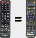 Télécommande pour remplacer TM1240B (AA59-00630A)