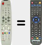 Télécommande pour remplacer BN5900684B
