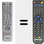Télécommande pour remplacer AK5900015K
