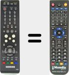 Télécommande pour remplacer T5040 (GL81-00378A)