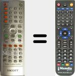 T&eacute;l&eacute;commande pour remplacer REMCON938