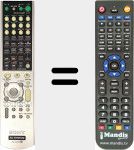 Télécommande pour remplacer RMPP412 (147779311)