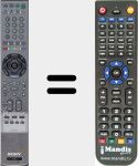 Télécommande pour remplacer RM-ED 006 (147983311)