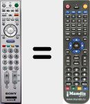 Télécommande pour remplacer RM-ED011W (148077821)