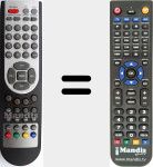 T&eacute;l&eacute;commande pour remplacer Lyra (S2001DV)