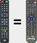 Télécommande pour remplacer K24DLT7F