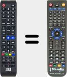 Télécommande pour remplacer K55DLM8US
