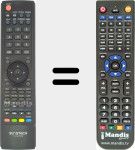 Télécommande pour remplacer TLXI2470HD