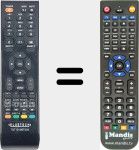 T&eacute;l&eacute;commande pour remplacer TQT1910BT003