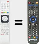 Télécommande pour remplacer TS4187R-7