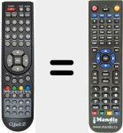 Télécommande pour remplacer TTE 16002 CK