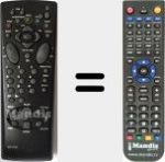 Télécommande pour remplacer MCV100 (21034150)