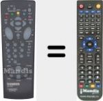 T&eacute;l&eacute;commande pour remplacer RCV100 (20997900)