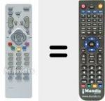 Télécommande pour remplacer RC 311 TA 1 G (21282880)